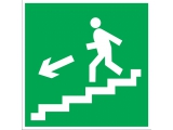 направление к эвакуационному выходу по лестнице вниз